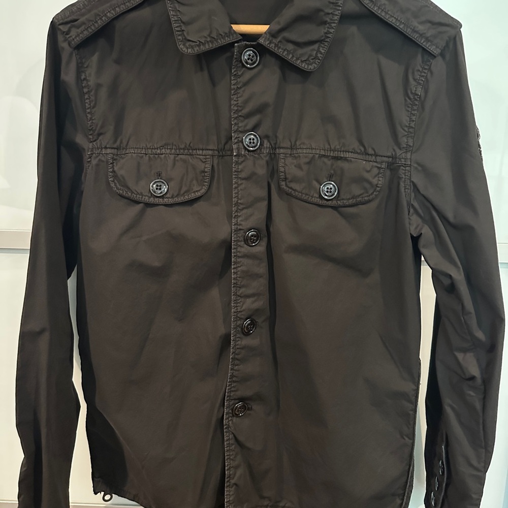 EVER Clothing USA Men's Outerwear Lightweight Utility Button-Up Jacket, Size M